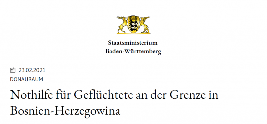Staatsministerium Baden-Württemberg hilft